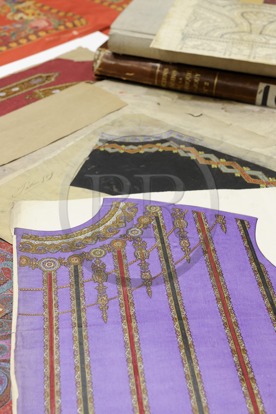 France, Haut-Rhin (68), Mulhouse, musée de l’Impression sur Étoffes, Service d’utilisation des documents (SUD), bibliothèque textile qui donne accès à la plus importante collection d’imprimés au monde