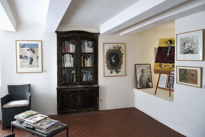 France, Var (83), Seillans, labellisé Les Plus Beaux Villages de France, la Maison Waldberg renferme les donations Max Ernst, Dorothea Tanning et Stan Appenzeller