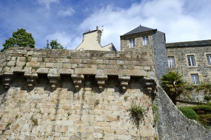 France, Finistère (29), Morlaix, les remparts de la rue de l'Hospice, vestiges de la ville close du XVIème siècle