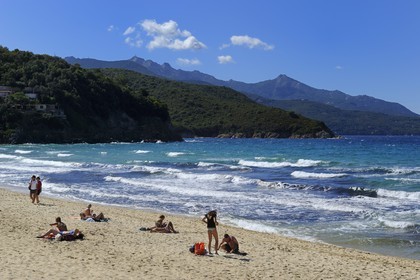 Italie, Toscane, l’Ile d’Elbe, la plage de Biodola sur la cote Nord