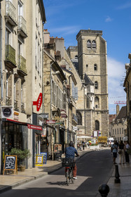 France, Côte-d'Or (21), Dijon, zone classée Patrimoine Mondial de l'UNESCO, la rue Monge nouvel axe majeur entre le centre historique et la Cité Internationale de la Gastronomie et du Vin