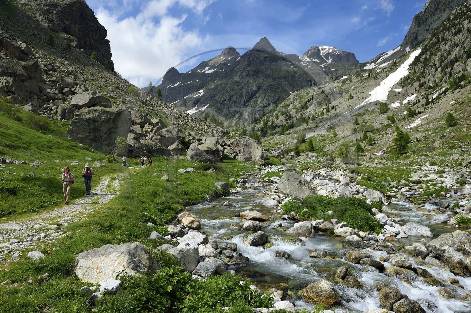 France, Alpes-Maritimes (06), parc national du Mercantour, Haute-Vésubie, randonnée dans le vallon de la Gordolasque