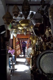 Maroc, Casablanca, la cité des Habous construite entre 1917 et 1955 par les architectes Auguste Cadet et Edmond Brion
