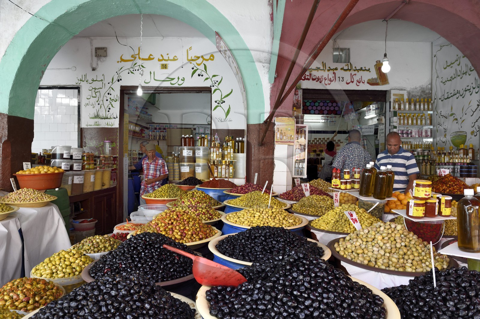 Maroc, Casablanca, quartier des Habous, marché aux Olives