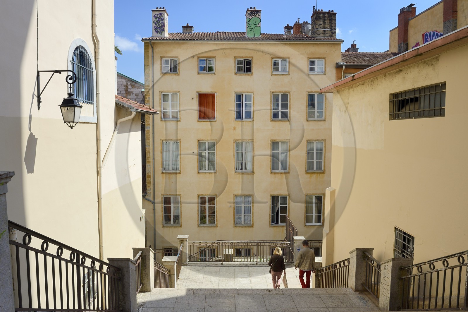 France, Rhône (69), Lyon, site historique classé Patrimoine Mondial de l'UNESCO, quartier de la Croix-Rousse, passage Thiaffait
