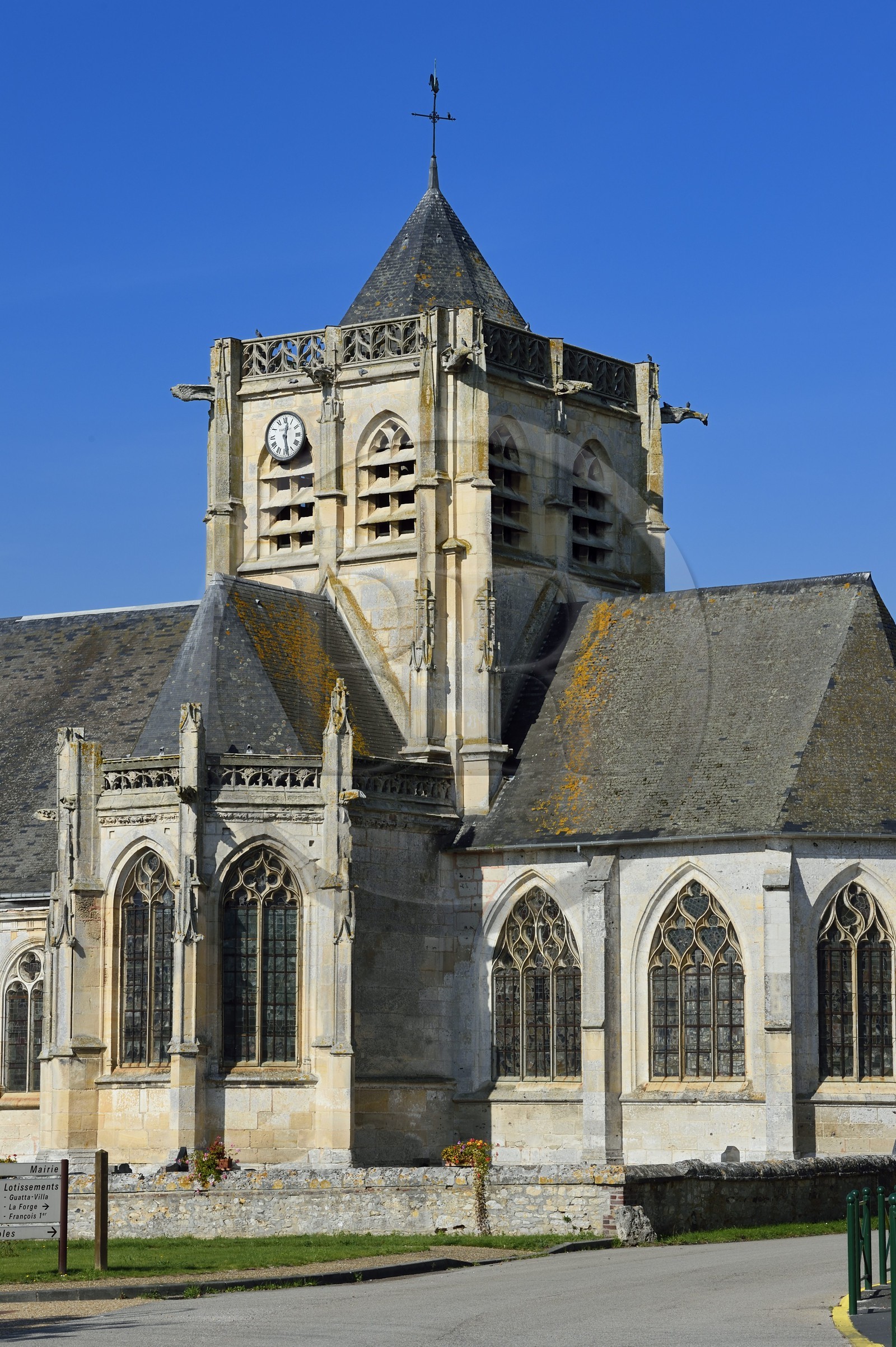 France, Seine-Maritime (76), Pays de Caux, Parc naturel régional des Boucles de la Seine normande, Vatteville-la-Rue, église Saint-Martin du XVe et XVIe siècle