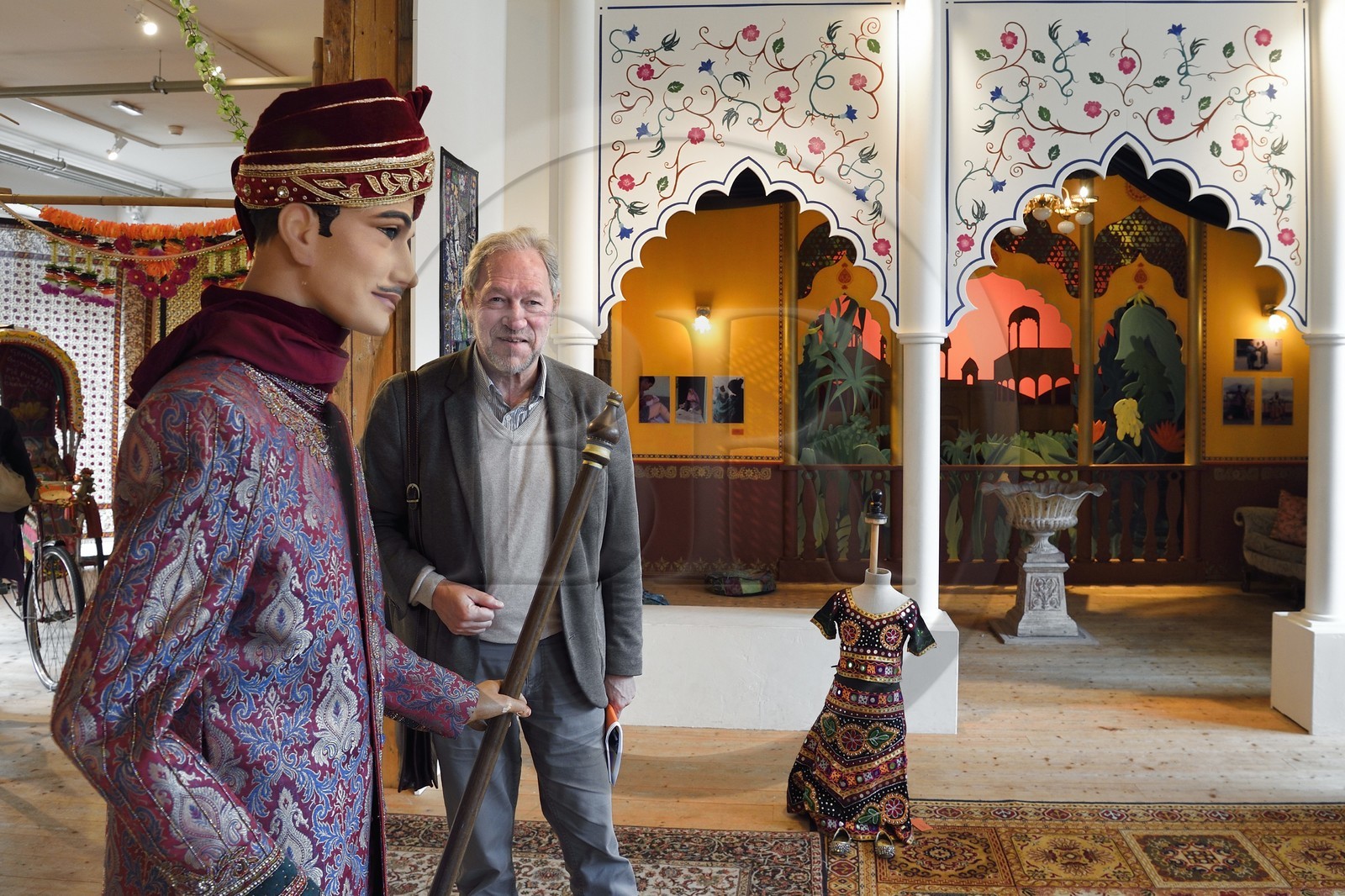 France, Haut-Rhin (68), Husseren-Wesserling, parc de Wesserling, musée du Textile, François Tacquard le président du Parc