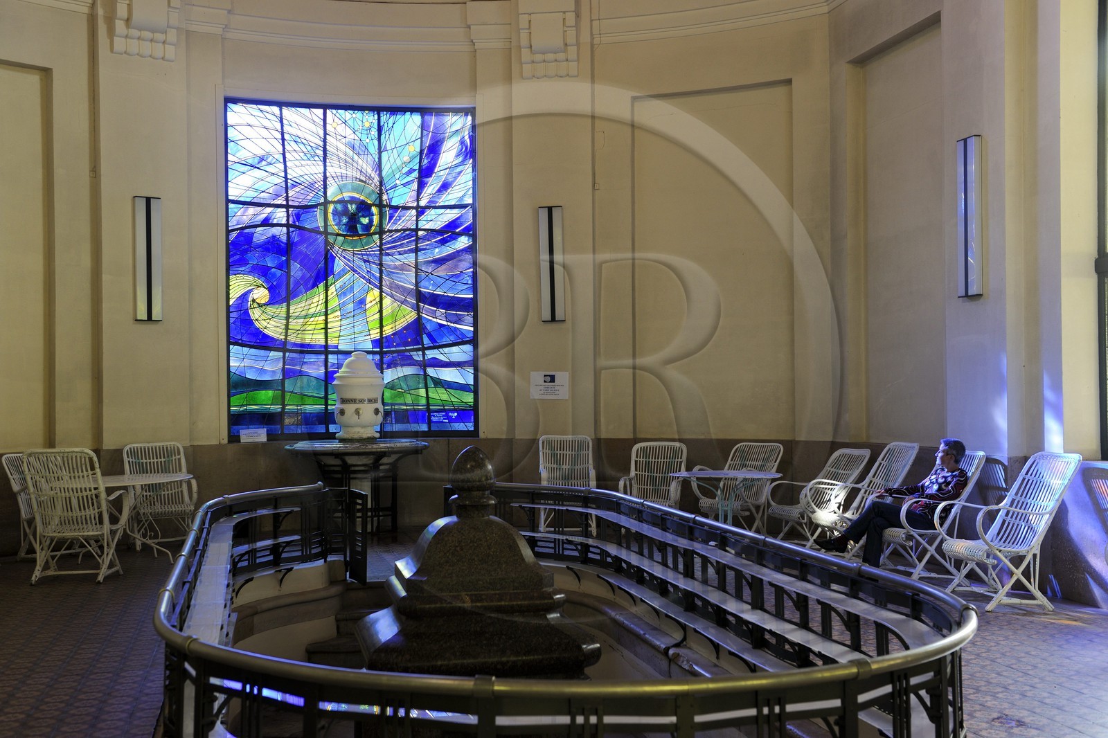 France, Vosges (88), Station thermale de Vittel, la source Hépar