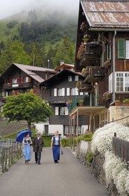 Suisse, Canton de Berne, Oberland Bernois, village de Mürren