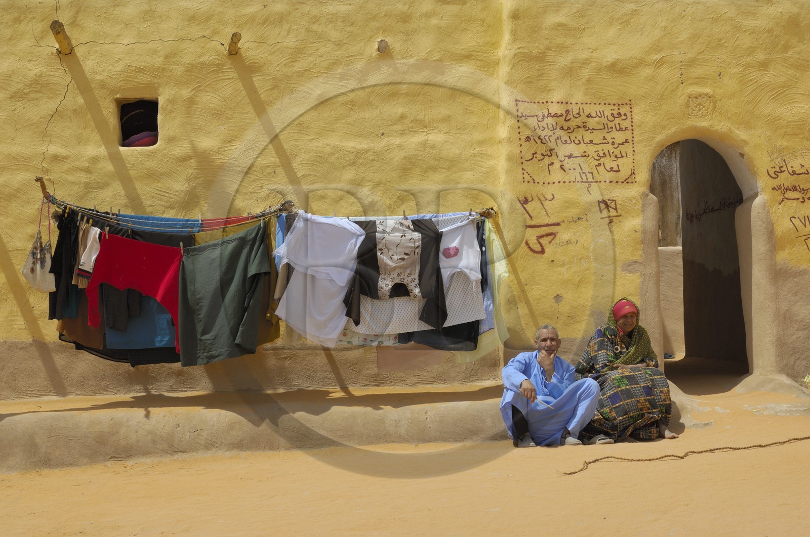 Egypte, désert libyque, oasis de Dakhla, le village de Eshbet Bashendi (Bashandi)