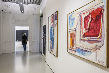 France, Hérault (34), Montpellier, centre historique, musée Fabre, salles dédiées à l'artiste Pierre Soulages (1919-2022)