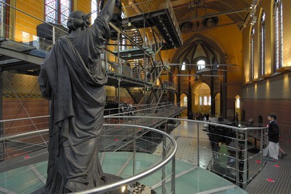 France, Paris (75), musée des Arts et Métiers dans l'église Saint-Martin des Champs, la chapelle