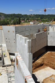 France, Dordogne (24), Montignac, chantier du futur Centre International de l'Art pariétal de Montignac-Lascaux (Lascaux 4)