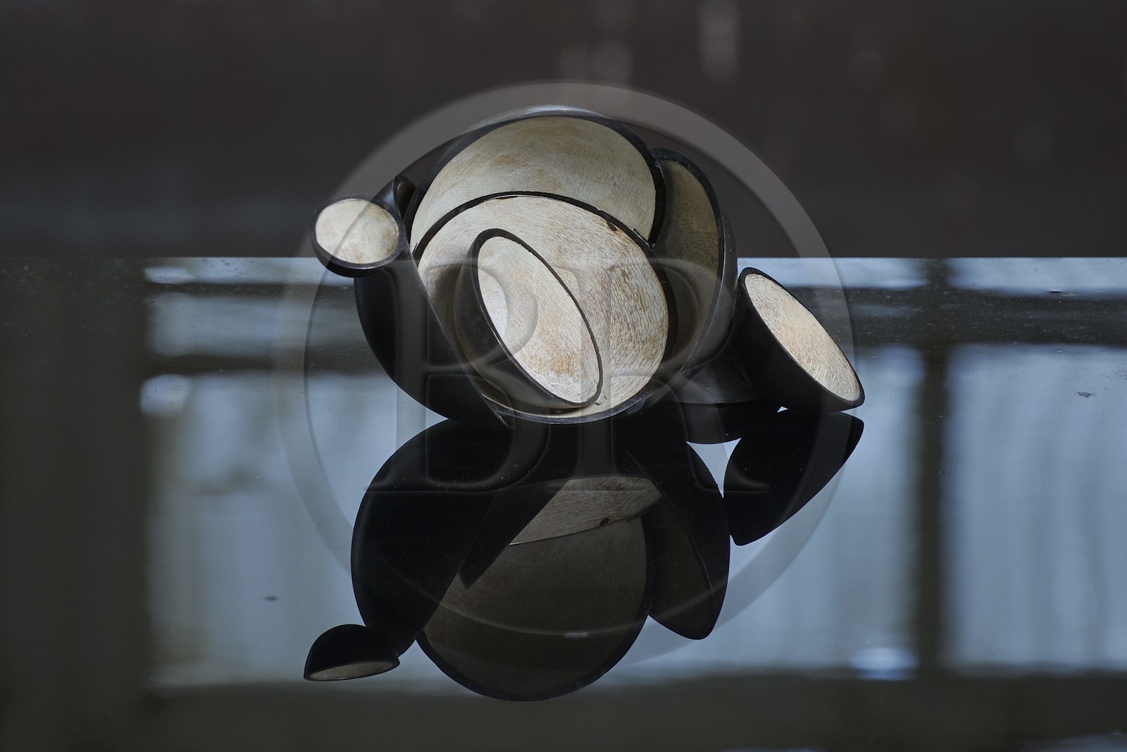 France, Calvados (14), Orbec, sculptures d'Axel Cassel