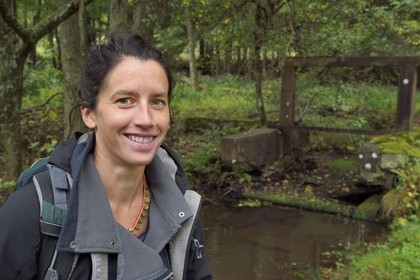 France, Bas-Rhin (67), Parc naturel régional des Vosges du Nord, Niedersteinbach, Marie L’Hospitalier, chargée de mission Natura 2000 au sein du Parc naturel régional des Vosges du Nord