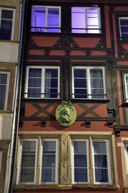 France, Bas-Rhin (67), Strasbourg, vieille ville classée au Patrimoine Mondial de l'UNESCO, maison où vécut Goethe en 1770-1771 au 36 rue du Vieux-Marché-aux-Poissons