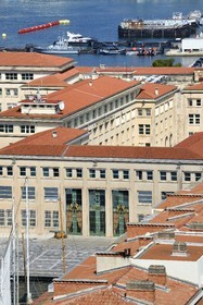 France, Var (83), Toulon, la base navale (Arsenal) au bout du quai Cronstadt, la préfecture maritime de la Méditerranée