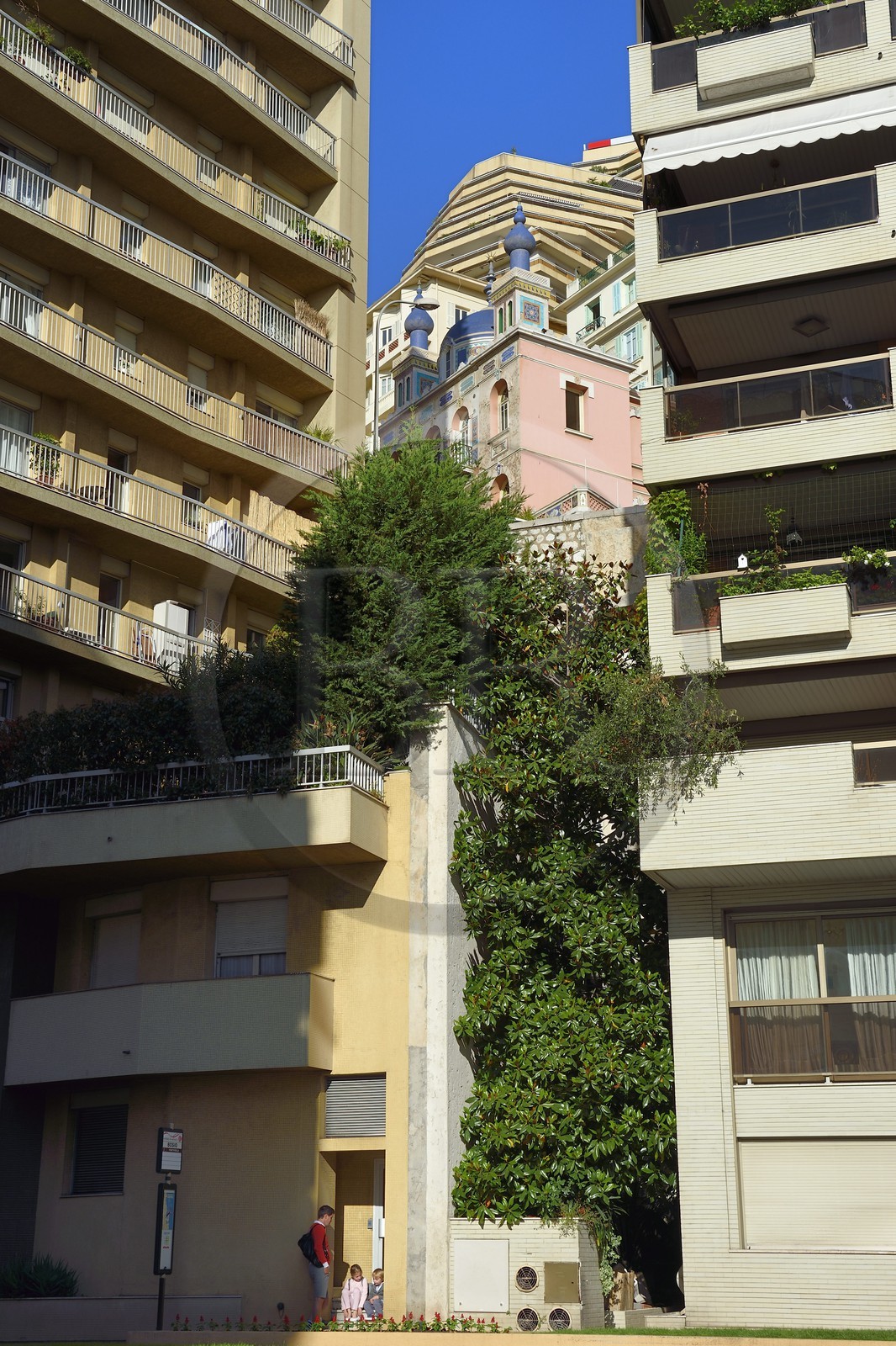 Principauté de Monaco, Monaco, quartier Moneghetti, Villa Danichgah de style persan sur le boulevard du Jardin Exotique