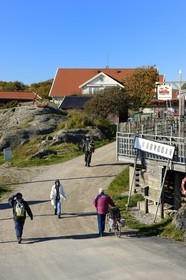 Suède, Västra Götaland, Iles Koster, le detroit de Koster à Vastra bryggan sur l'Ile de Nordkoster