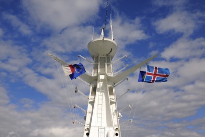 Islande, Reykjavik, le bateau de croisière Princess Danaé au port