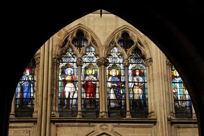 France, Paris (75), Eglise Saint-Séverin , vitraux de la fin du 15ème siècle