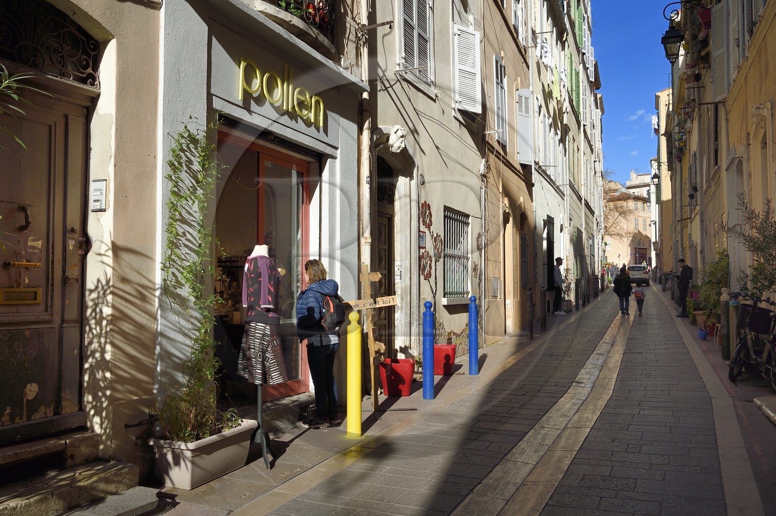 France, Bouches-du-Rhône (13), Marseille, quartier du Panier, rue du Petit Puit
