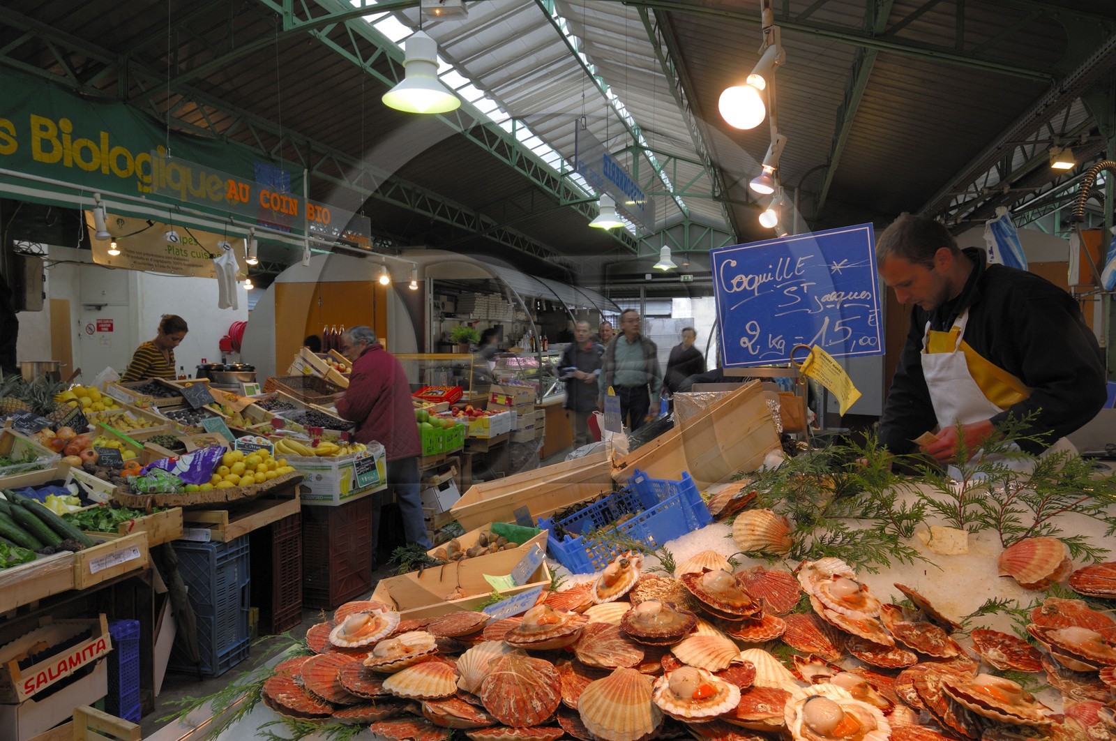 France, Paris (75), le marché des Enfants Rouges
