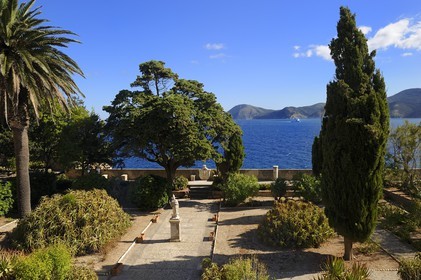 Italie, Toscane, l’Ile d’Elbe, Portoferraio, la maison de Napoléon 1er dans le Palazzina dei Mulini, le jardin