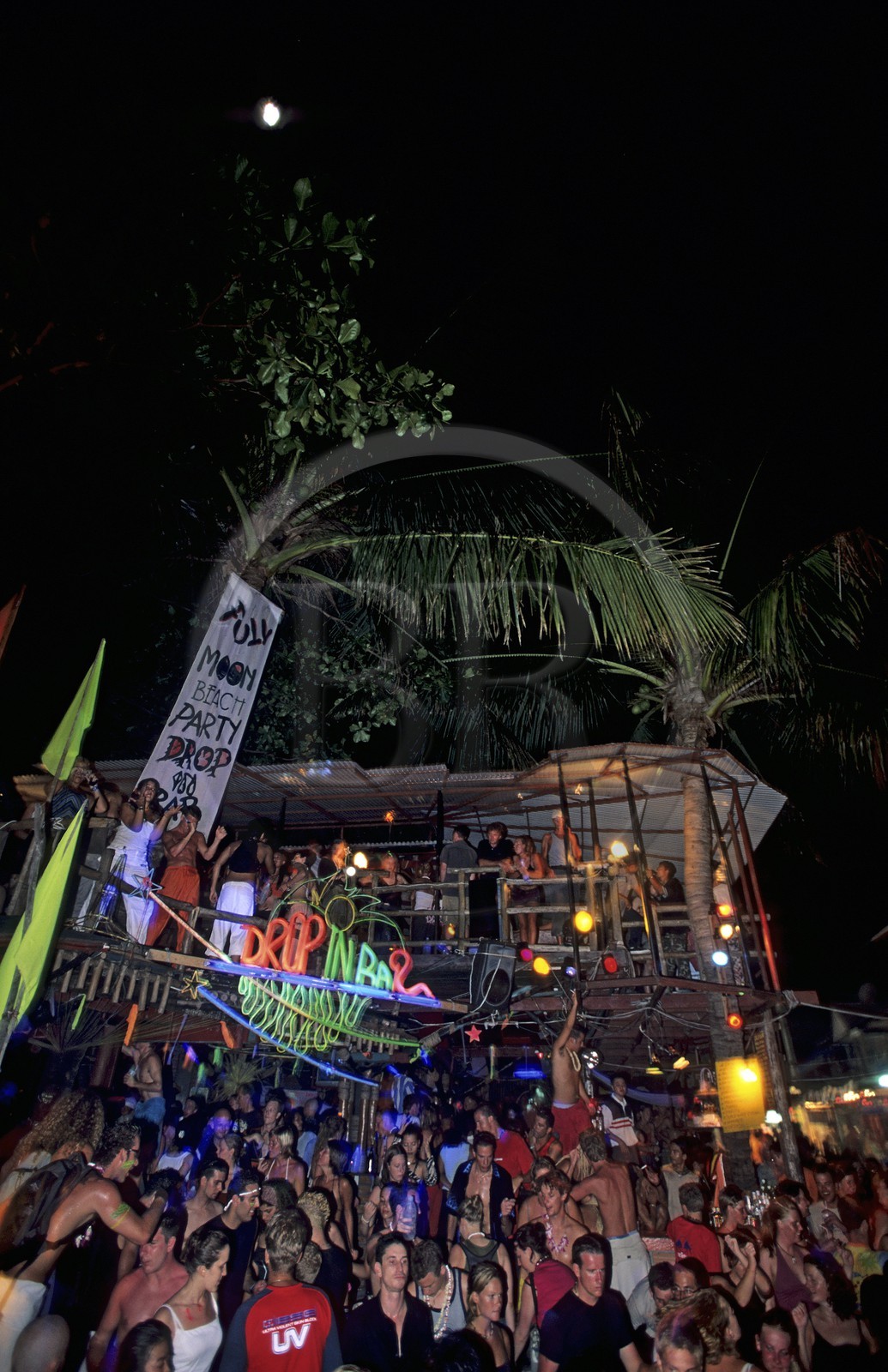Thaïlande, Archipel îles Samui, Full Moon Party sur l' île de Koh Pha-Ngan, la fête au cúur de la nuit