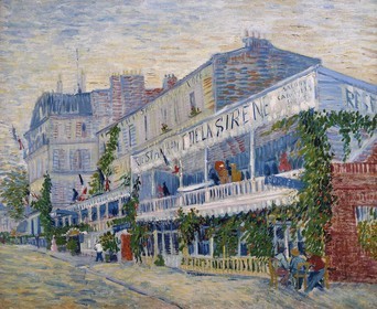 France, Paris (75), le musée d'Orsay, Le Restaurant de la sirène à Asnières (1887) par Vincent van Gogh