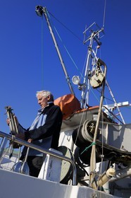 Norvège, Nordland, Iles Lofoten, le pêcheur et fermier Bard Borresen 85 ans