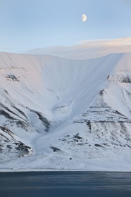 Norvège, Svalbard, Spitzberg, Longyearbyen, Adventfjorden