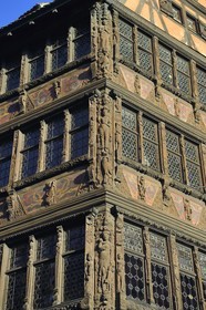 France, Bas-Rhin (67), Strasbourg, vieille ville classée au Patrimoine Mondial de l'UNESCO, place de la cathédrale, Maison Kammerzell du XVe-XVIe siècle