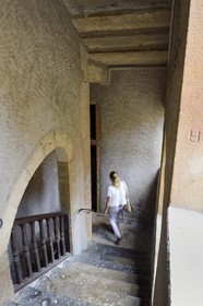 France, Rhône (69), Lyon, site historique classé Patrimoine Mondial de l'UNESCO, Vieux Lyon, quartier Saint-Georges, traboule du 10-12 rue Saint-Georges