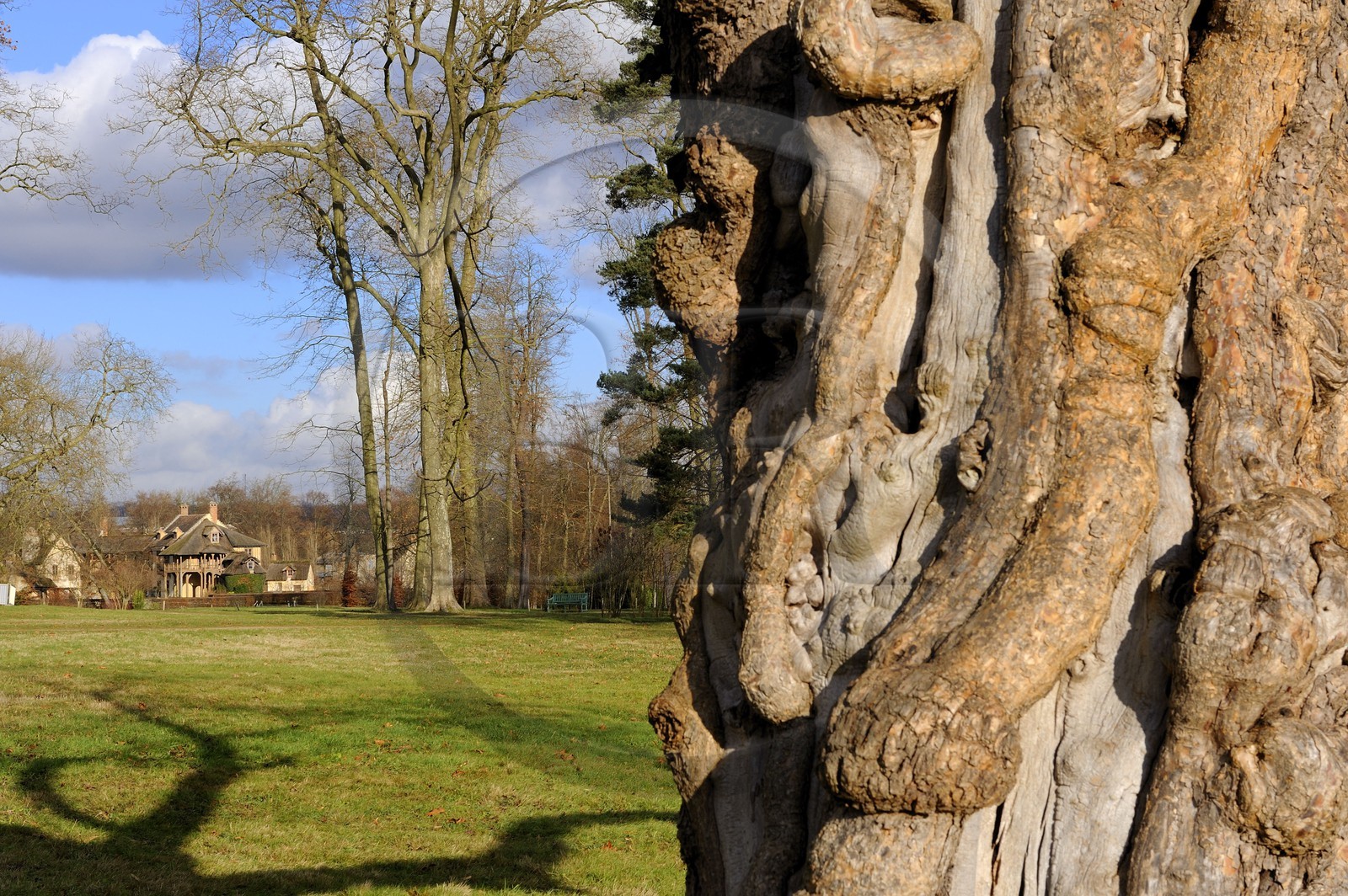 France, Yvelines (78), château de Versailles, classé Patrimoine Mondial de l'UNESCO, le domaine de Marie-Antoinette, le Hameau de la Reine, la tour de Marlborough