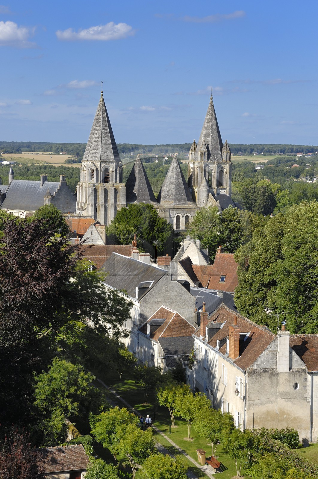 France, Indre-et-Loire (37), Loches, la collégiale Saint-Ours