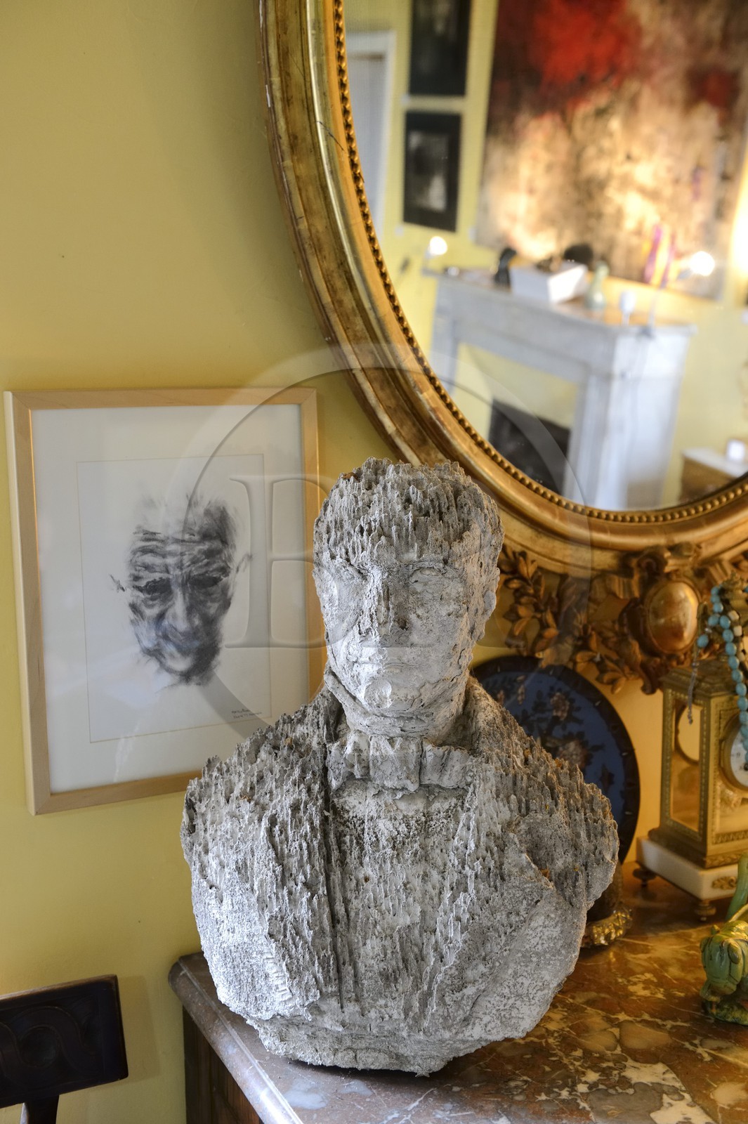 France, Haute-Corse (2B), Cap Corse, Sisco, le palais Gaspari-Ramelli (Palazzi ou Maison d'Americain de 1850) construit par le le docteur Santos (Toussaint) Gaspari qui fut gouverneur au Vénézuela