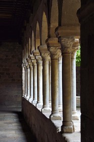 France, Var (83), Fréjus, la cathédrale Saint Léonce (XVIe siècle), cloitre canonial roman du XIIe siècle
