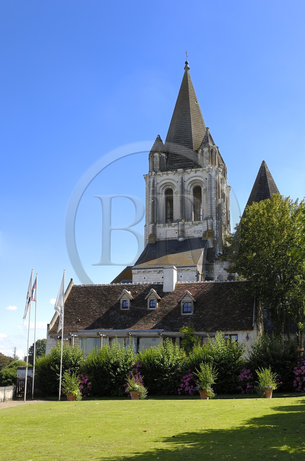 France, Indre-et-Loire (37), Loches, la collégiale Saint-Ours