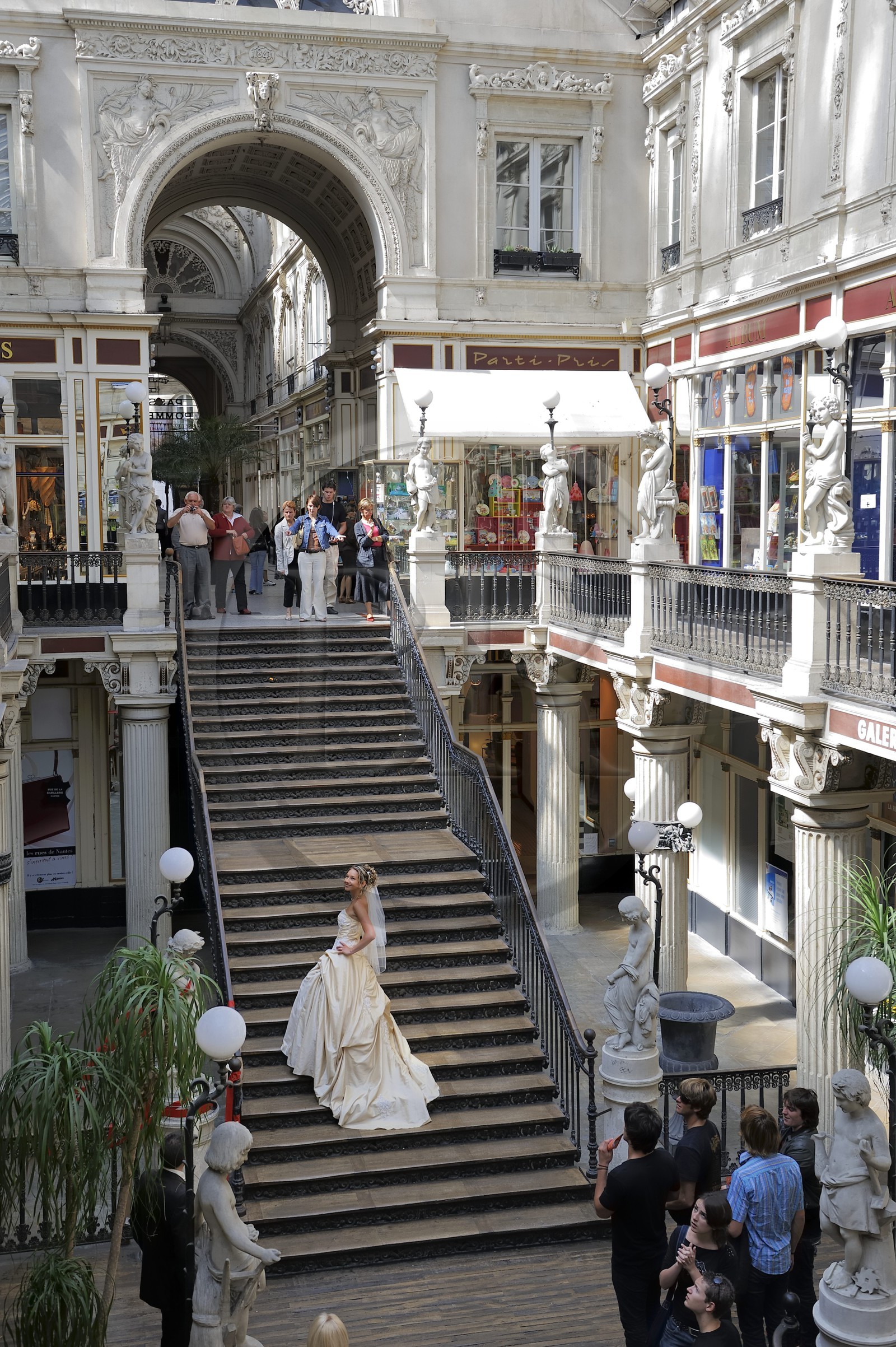 France, Loire-Atlantique (44), Nantes, le passage Pommeraye