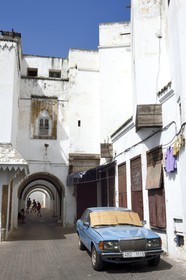 Maroc, Casablanca, la cité des Habous construite entre 1917 et 1955 par les architectes Auguste Cadet et Edmond Brion
