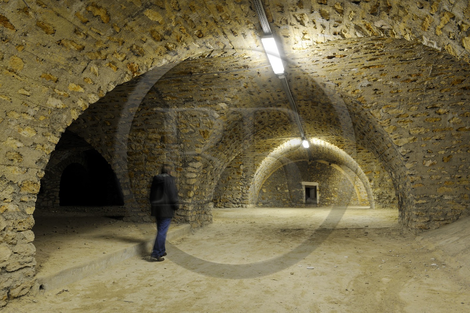 France, Paris (75), sous-terrains du réservoir d'eau non potable de Passy ou de Copernic