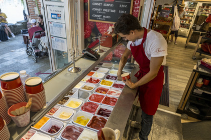 France, Loire-Atlantique (44), le célèbre glacier La Fraiseraie