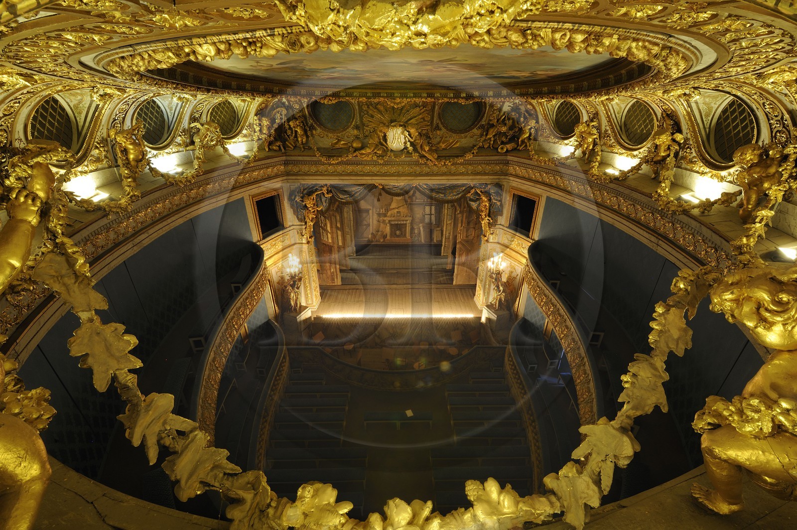France, Yvelines (78), château de Versailles, classé Patrimoine Mondial de l'UNESCO, le domaine de Marie-Antoinette, le Théâtre de la Reine