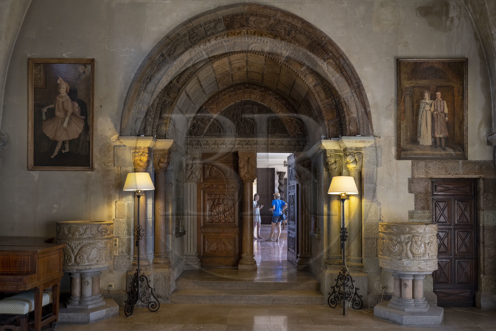 France, Alpes-Maritimes (06), Mandelieu-la-Napoule, chateau de La Napoule (XII-XIXe siècle) reconstruit en grande partie au début du XXème siècle par le couple américain Henry et Marie Clews, il abrite désormais le Clews Center for the Arts