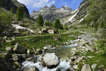 France, Alpes-Maritimes (06), parc national du Mercantour, Haute-Vésubie, randonnée dans le vallon de la Gordolasque