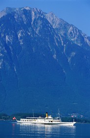 France, Haute-Savoie (74), bateaux à aube Italie sur le lac Léman