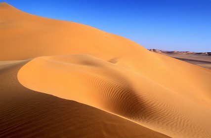 Libye, région du désert, Le Fezzan (Sahara), dunes de sable (Erg de Ouan Kasa)
