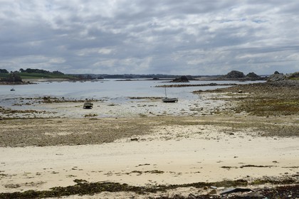 France, Côtes-d'Armor (22), Côte d'Ajoncs, Plougrescant, Anse de Pors Scaff