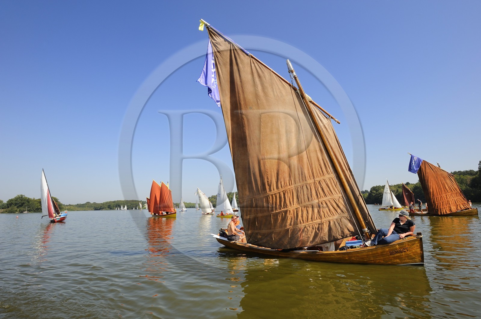 France, Loire-Atlantique (44), Nantes, la rivière Erdre, rencontres de Yachting & Canotage de vieux gréments lors des RDV de l'Erdre